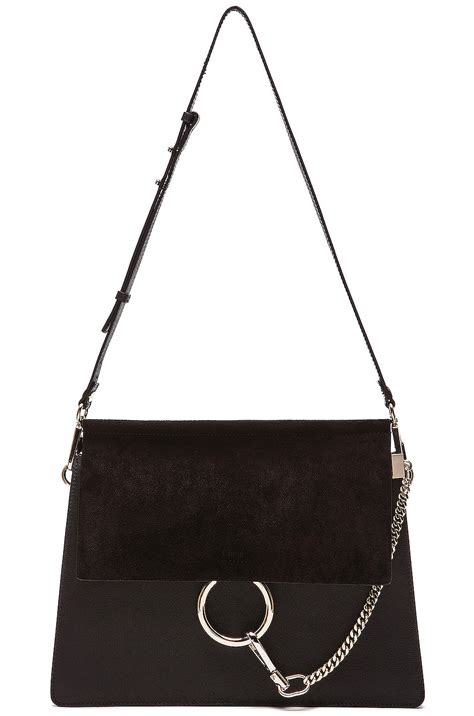 chloe faye medium flap shoulder bag|chloe faye bag black.